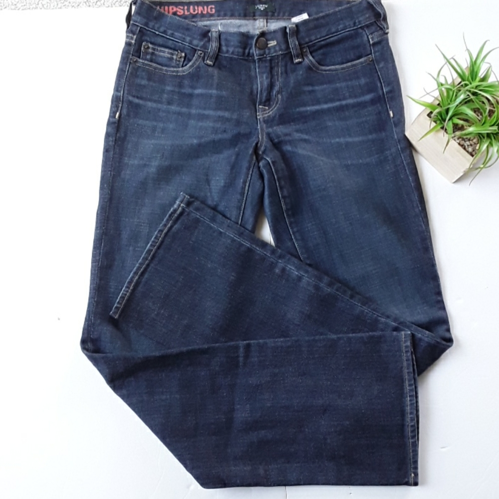 J. CREW WOMEN'S JEANS HIPSLUNG BOOTCUT SZ 27
